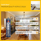 Sika Caulk Once Premium Quality Acrylic Caulk – Highly Flexible – Fast Drying – White – 295ml