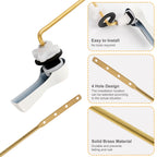 Hibbent Universal Metal Front Mount Toilet Handle Replacement Kit