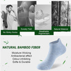 Niorasen Bamboo Trainer Socks for Men & Women, 6 Pairs, Low Cut