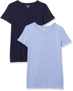 Amazon Essentials Women's Regular-Fit Short-Sleeve Crewneck T-Shirt, Multipacks