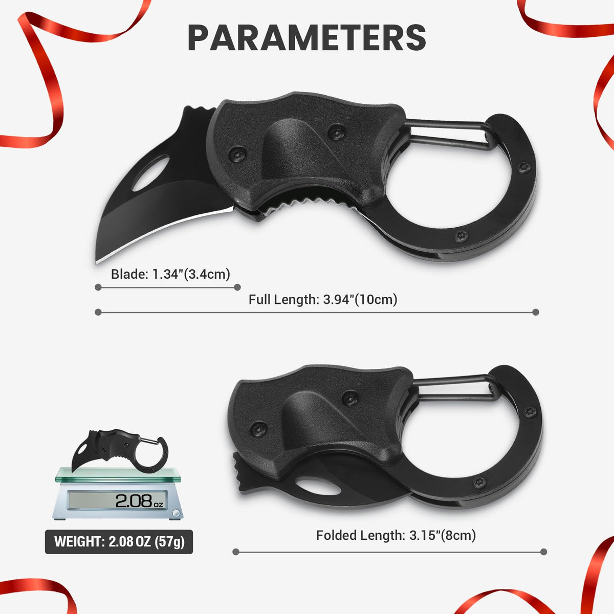 FUNBRO Small Pocket Knife, Cool Box Cutter with 1.34 Inch Sharp Blade