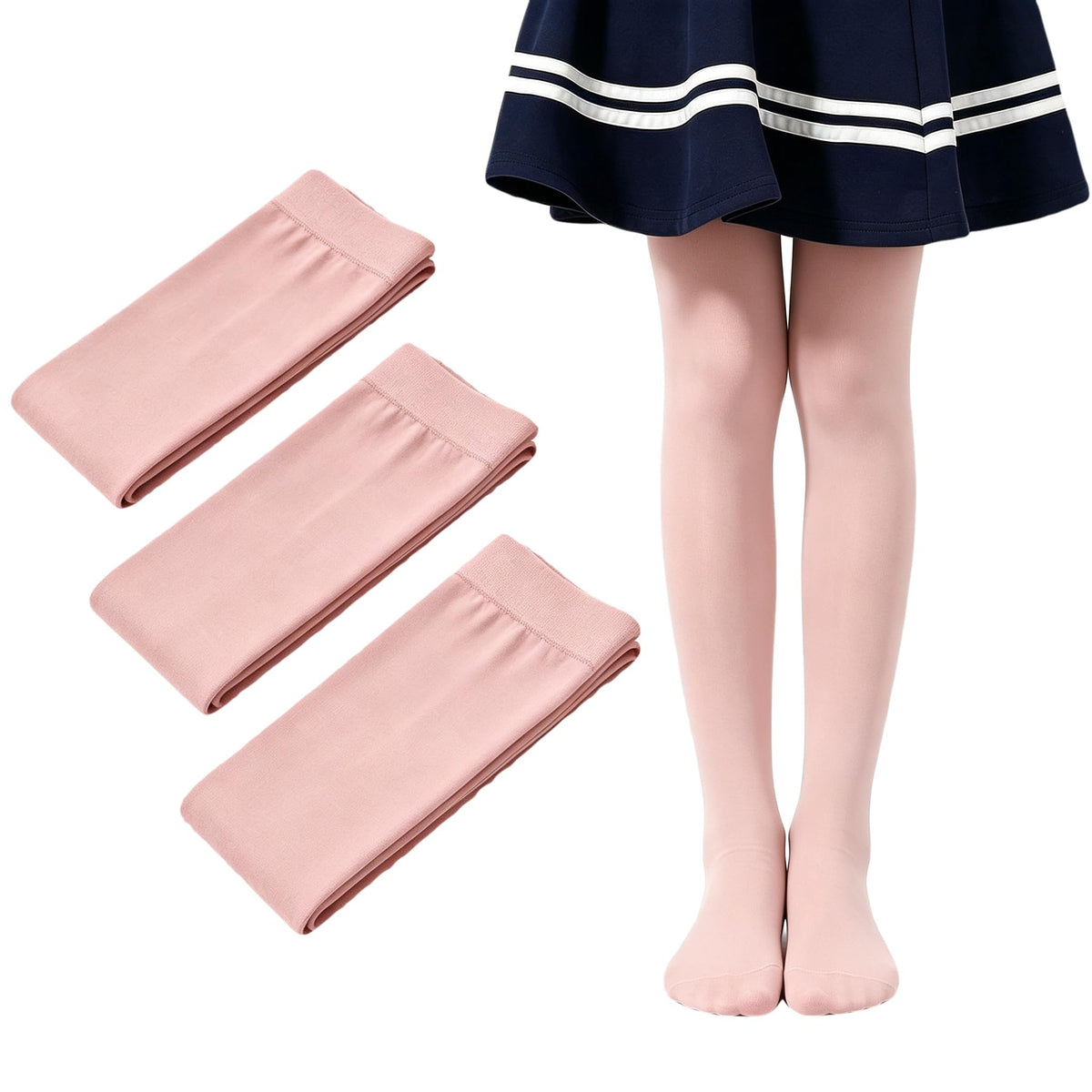 Girls Tights Microfiber Kids School Footed Soft Ballet Dance Pantyhose