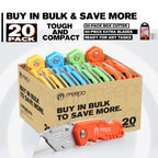 M MEEPO 4-Pack Box Cutter, Colorful Folding Utility Knife w/ 10 pcs Blades