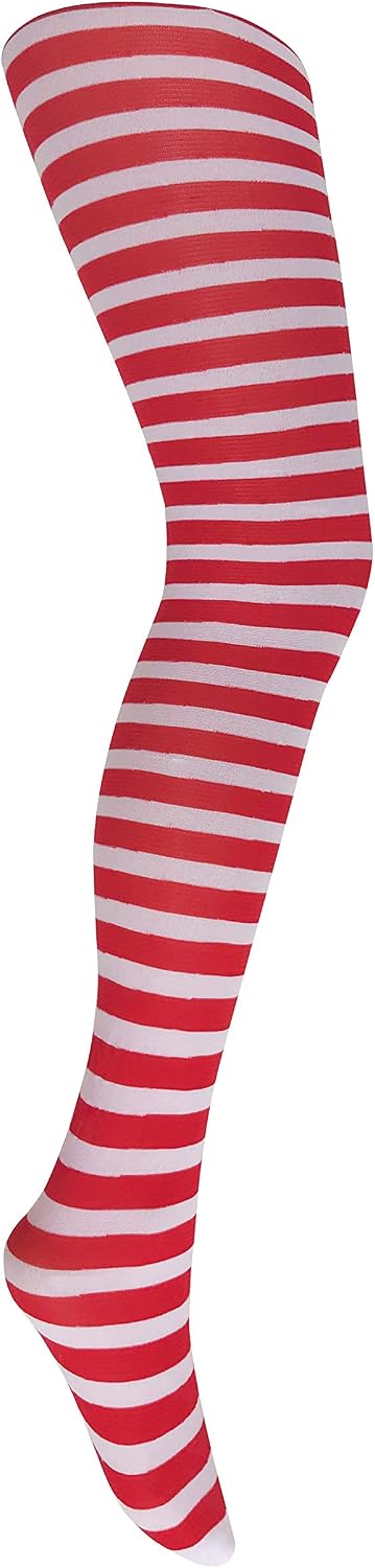 MYSASI Girls Striped Tights – Soft & Stretchy – Ages 6–14 – Perfect for School, Dance, Everyday Wear & Halloween - Kids Striped Machine washable tights - Halloween and party tights for kids