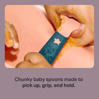 Tommee Tippee Easigrip Self-Feeding Weaning Spoons 6m+ Chunky Handles