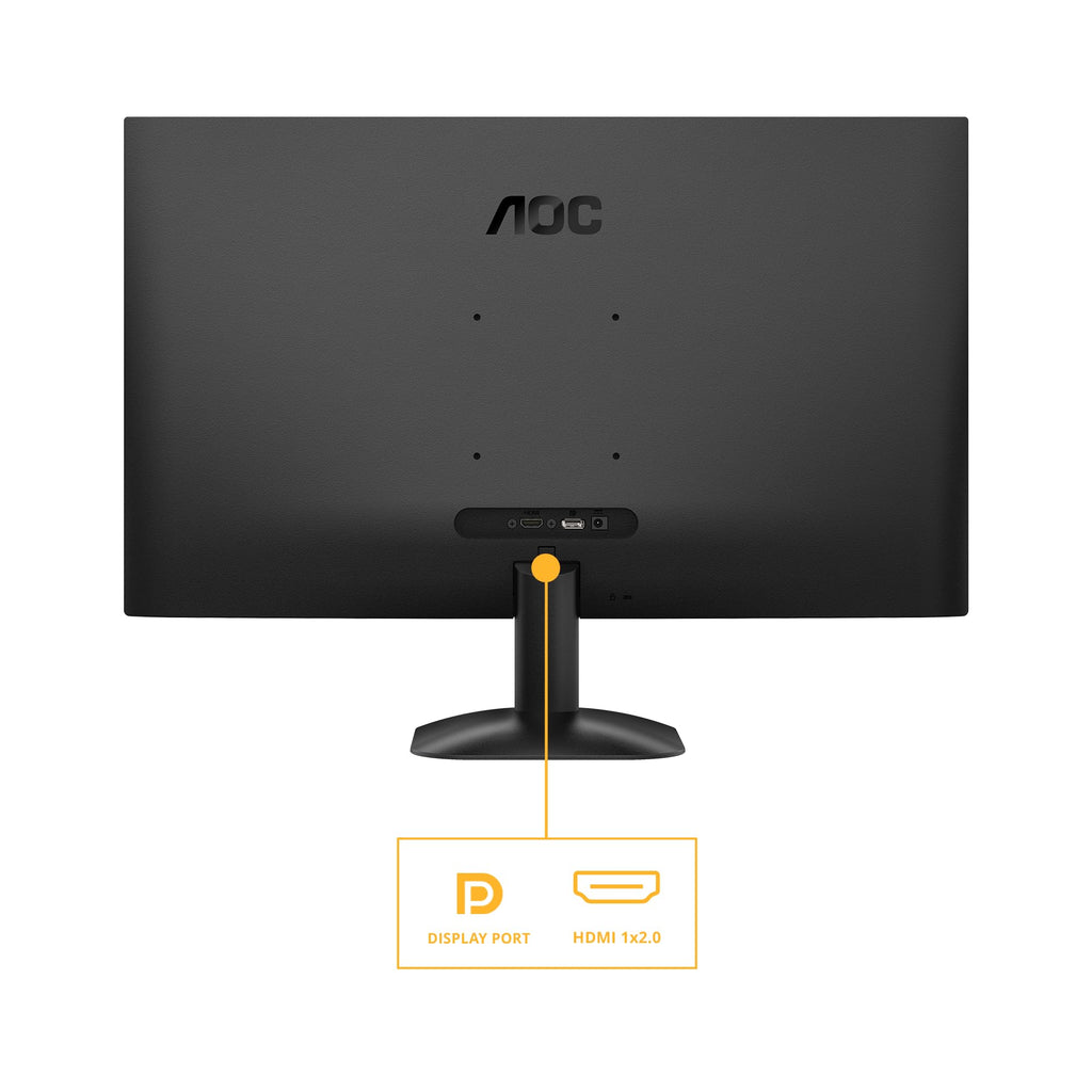 AOC 22B2H - 22 inch FHD Monitor, 75Hz, VA, 7ms Frameless design, Tilt, lowBlue Mode, Flicker Free (1920 x 1080 @ 75Hz, HDMI/VGA)