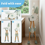 Baby High Chair Foldable Highchair, High Chairs for Babies and Toddlers Adjustable Height & Reclining Seat Detachable Double Tray, Ergonomic Feeding Portable Highchairs for Newborn 6 Months to 5 Years