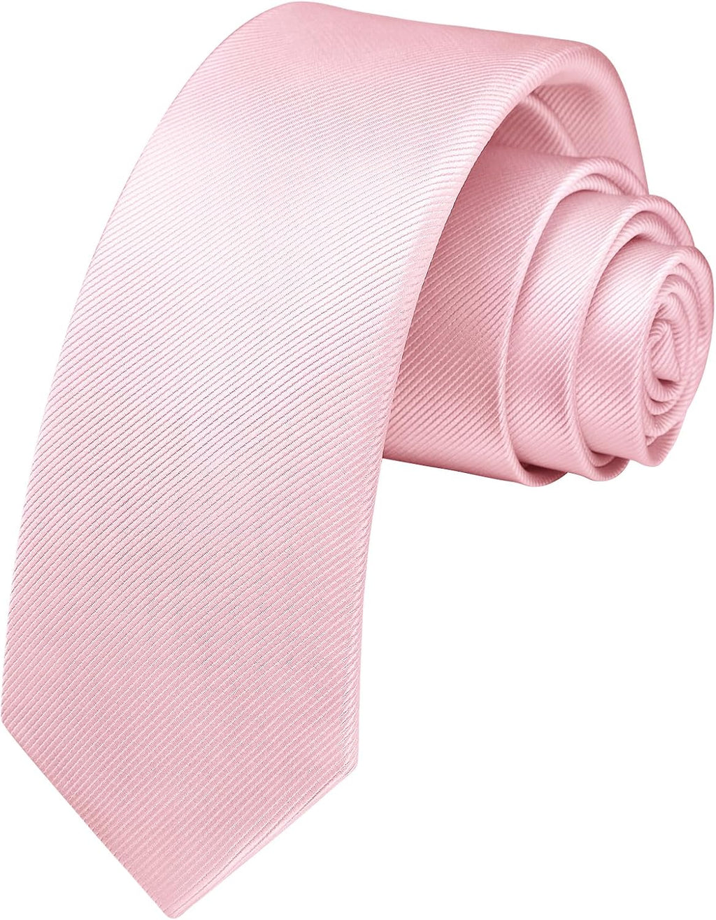 HISDERN Skinny Tie Solid Color 6cm Slim Ties for Men Wedding Classic Formal Business Necktie