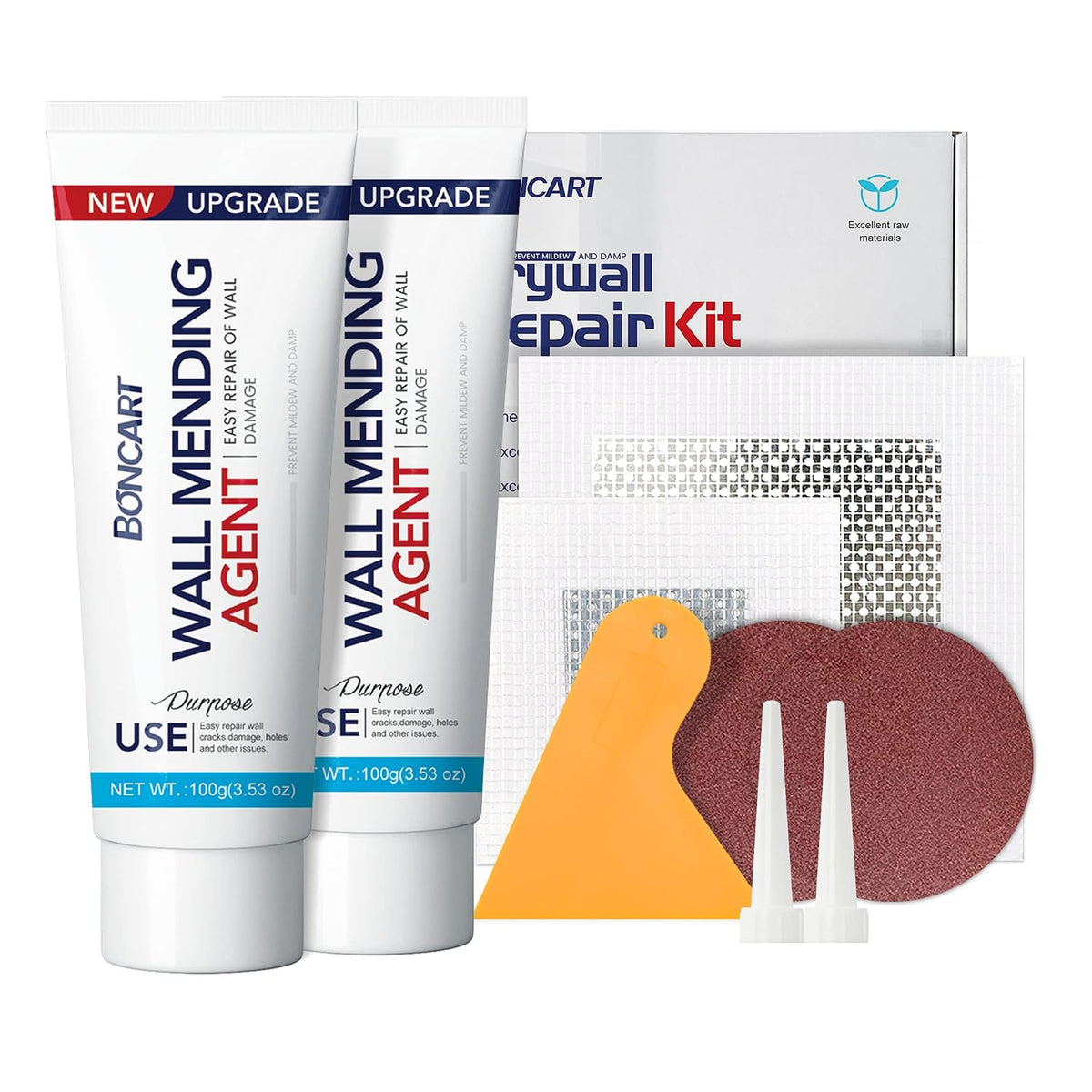 Drywall Repair Kit, 2-Pack Wall Mending Agent, Wall Spackle with Tools