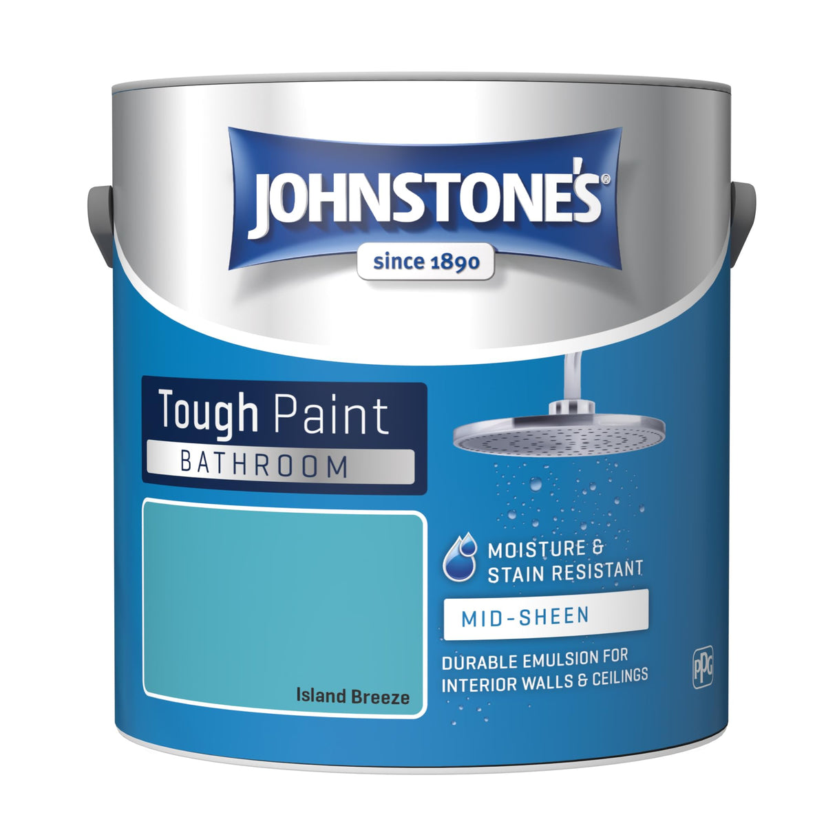 Johnstone's - Bathroom Wall & Ceiling Paint - Pure Brilliant White - 2.5L