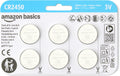 Amazon Basics 6-Pack CR2450 Lithium Coin Cell Battery, 3 V, Long-Lasting Power, Mercury-Free, Child-Safe Package (Use Scissors to Open)