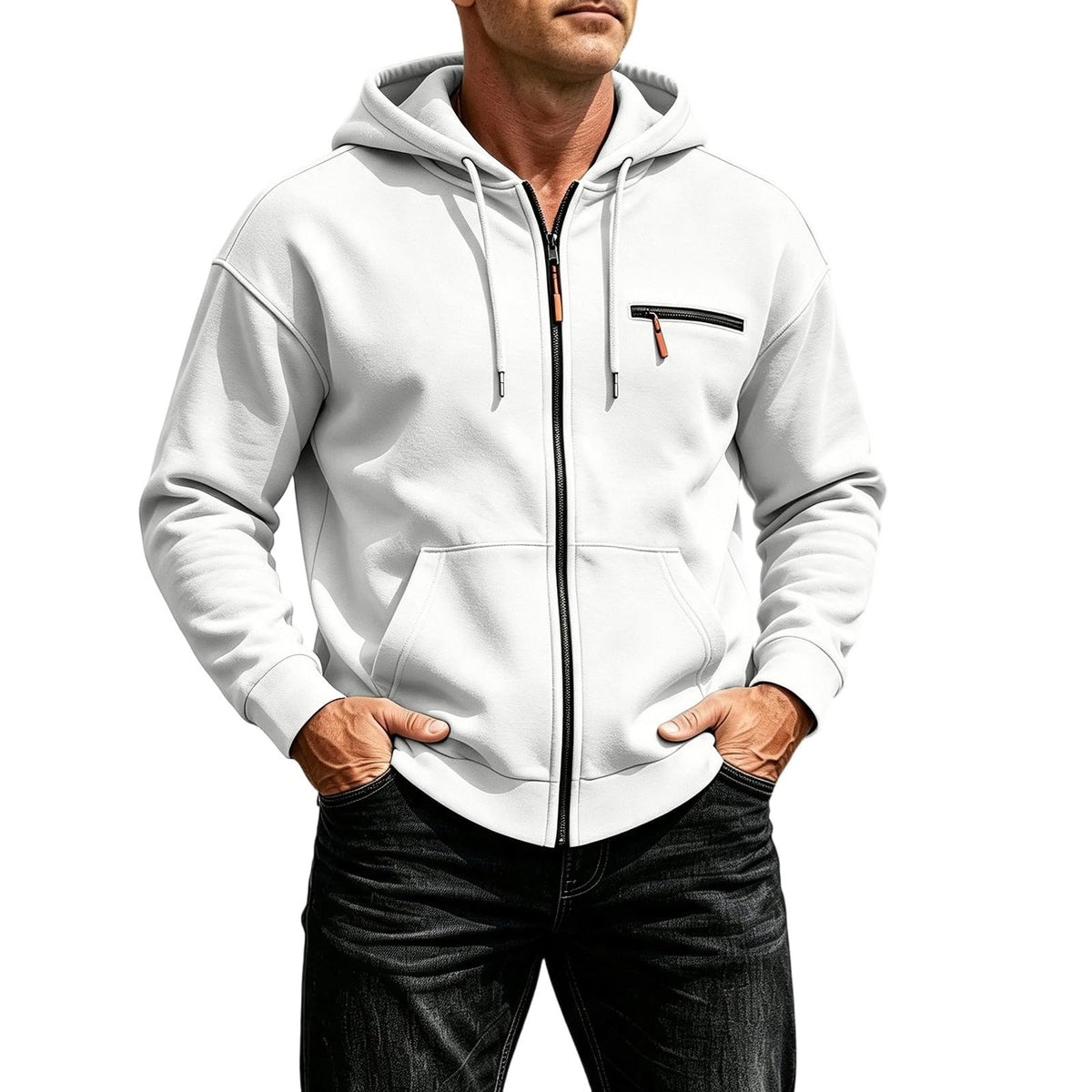 Hoodies for Men Uk Oversized Pullover Hoodie Casual Sweatshirts Slim Fit Jacket with Drawstring Hood and Pocket Streetwear Hoody Top Winter Jumper