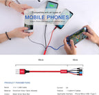 Amuvec Multi Charger Cable, 4 in 1 Fast Phone Charger Cables 1.2M Red