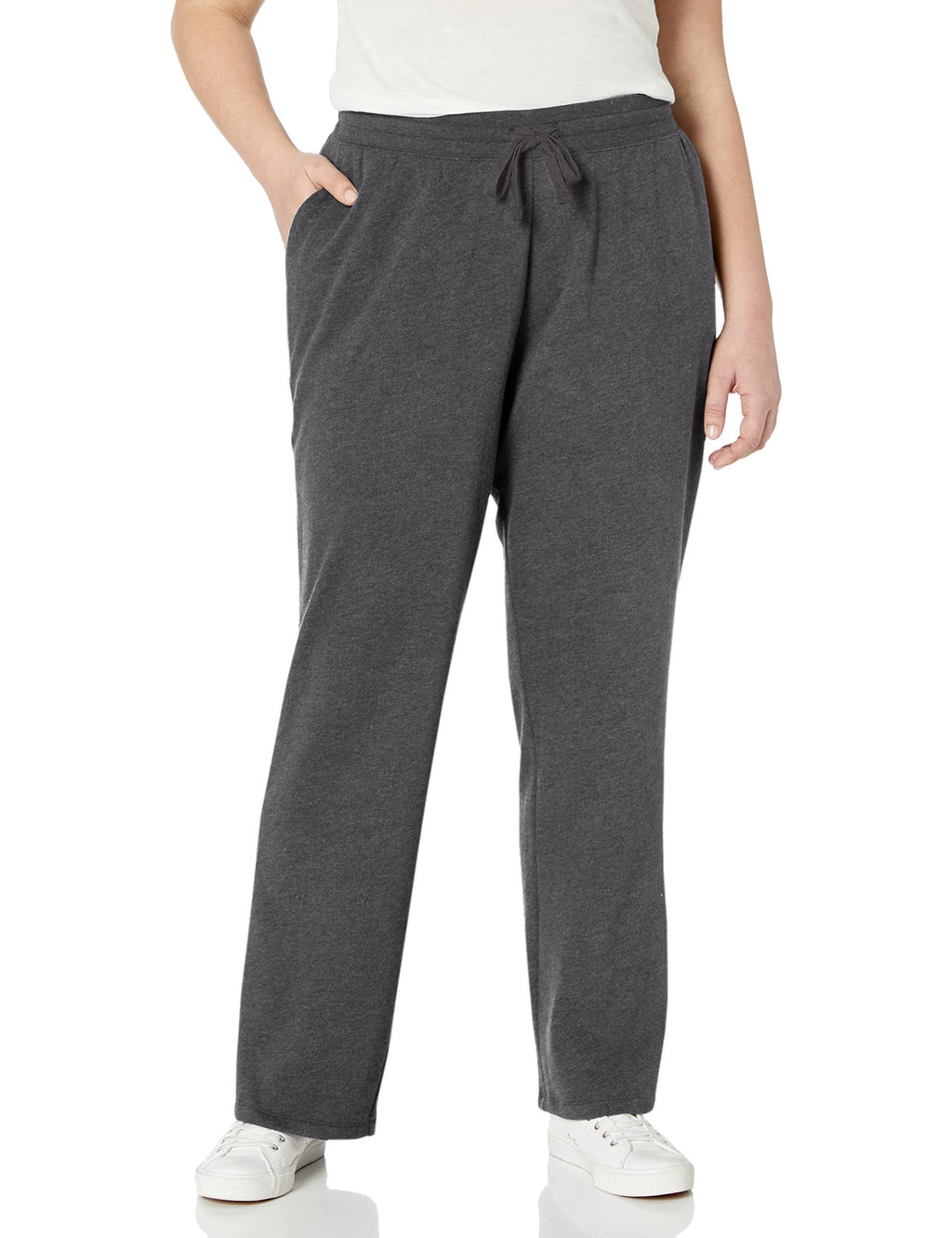 Amazon Essentials Women's Straight Leg Sweatpants with Drawstring for Women, Fleece