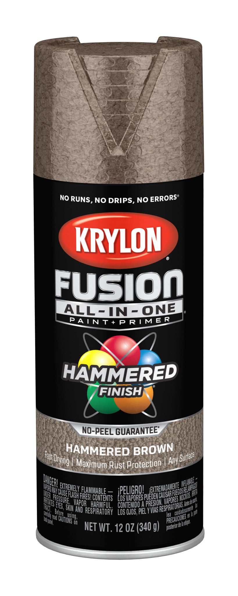 Krylon Fusion All-In-One, Metallic, Black Stainless Steel, 12 oz