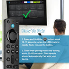 Voice Replacement Remote for Fire Stick, Fire Cube, AMZ FireSeries TVs