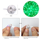 Aogist 200pcs 10-Colors Mini Lights with Hook,Long Standby Time Waterproof LED Balloon Light,Battery Powered,Ball Lamp for Balloon Paper Lantern Birthday Party Christmas Halloween