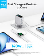 Anker 140W GaN USB C Foldable Plug, Fast Charger for iPhone 18 Pro Max
