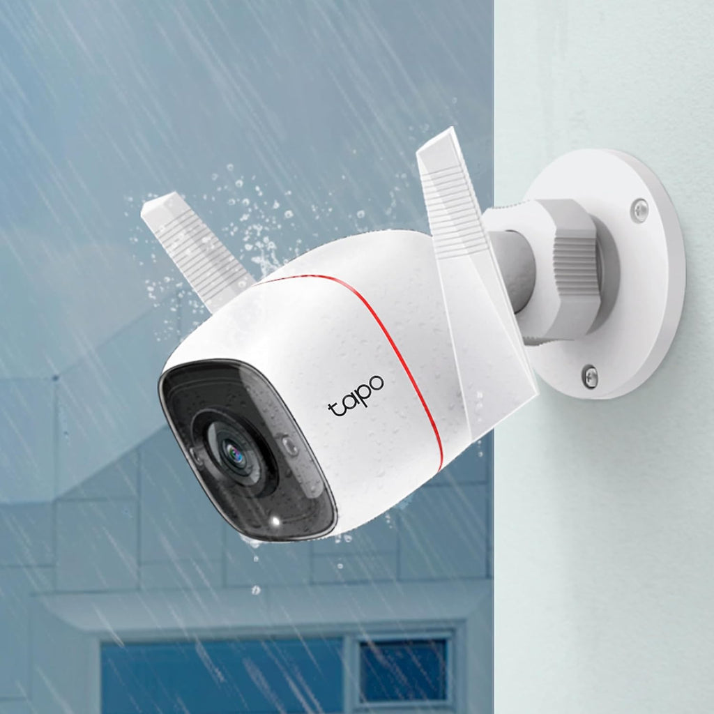 Tapo TP-Link C310 – Indoor Outdoor WiFi Surveillance Camera, 3MP Resolution, IP66 with Night Vision, Motion Detection and Instant Alarm, Control with iOS App, Android, Compatible with Alexa