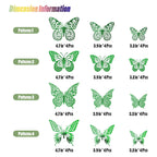 SAOROPEB 3D Butterfly Wall Decor 48 Pcs Gold Butterfly Birthday Decorations