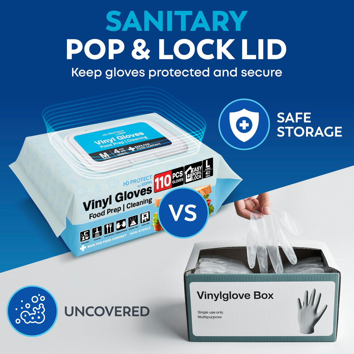 Keppi 600 Pack Disposable Food Prep Gloves – Clear Polyethylene, Latex- BPA & Powder-Free – Bulk Kitchen Gloves for Cooking, Catering, BBQ, Baking, Restaurant Food Handling