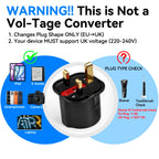 VGUARD European to UK Plug Adaptor, BS8546 Certified EU to UK Adapter