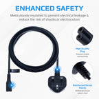 Keple 2m Figure 8 Power Lead - C7 2 Pin Mains Cable Compatible with PS5 PS4 Xbox Samsung LG HP Canon Sony Pixma Panasonic Brother Philips Sharp JVC Asus Toshiba - Printers TV etc. UK Plug (Black)