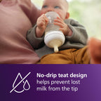 Philips Avent Natural Response Bottle Teat - 2 x Baby Bottle Flow 4 Teats for Babies Aged 3+ Months, BPA Free (Model SCY964/02)