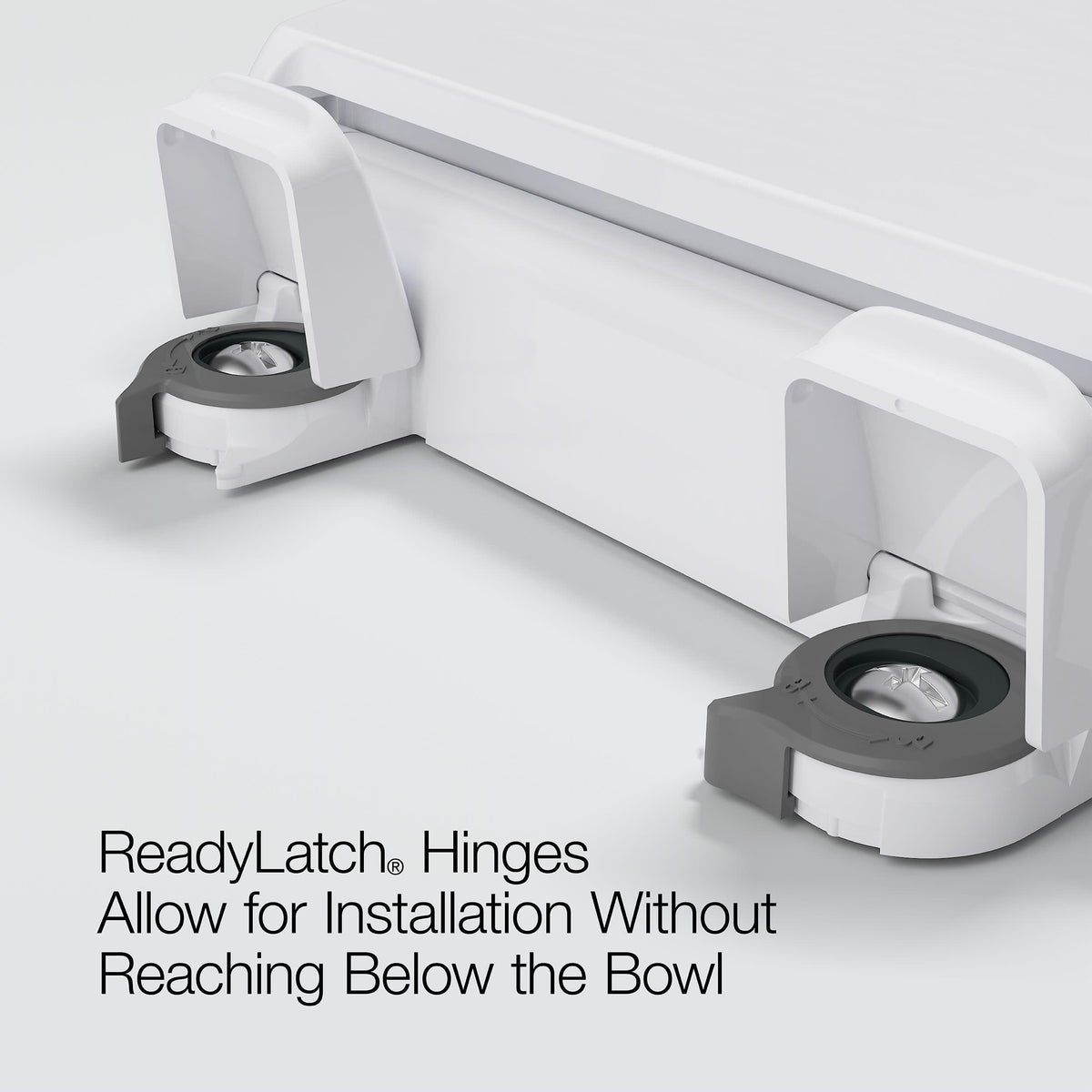 KOHLER Cachet ReadyLatch Elongated Slow Close Toilet Seat, White