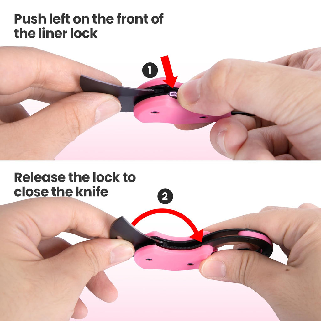 FUNBRO Small Pocket Knife, Cool Box Cutter with 1.34 Inch Sharp Blade