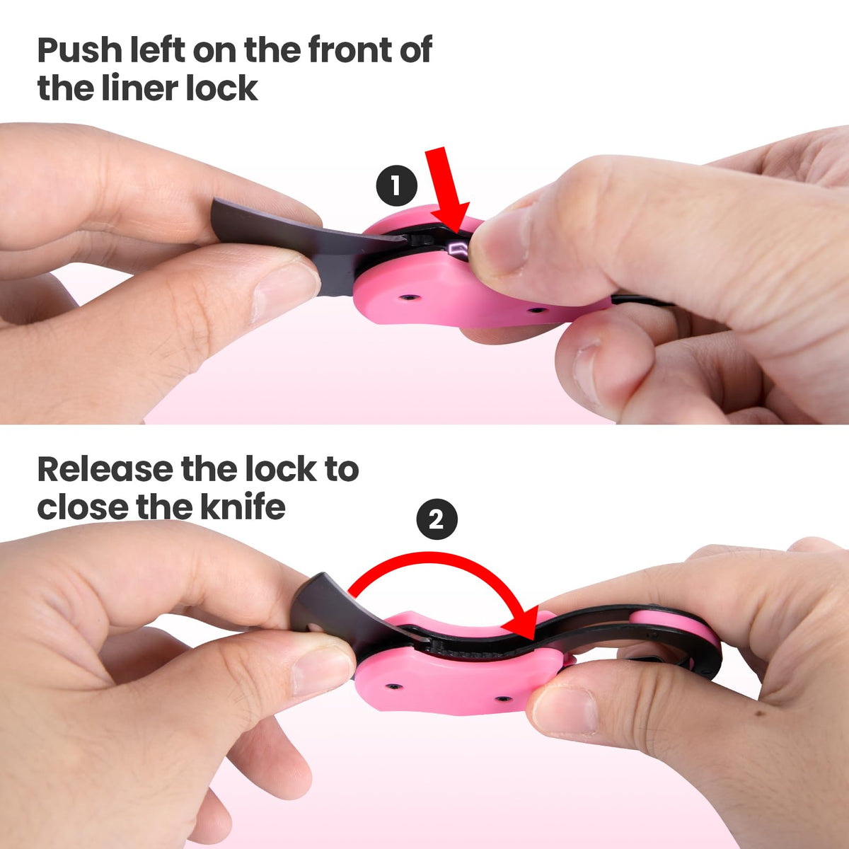 FUNBRO Small Pocket Knife, Cool Box Cutter with 1.34 Inch Sharp Blade
