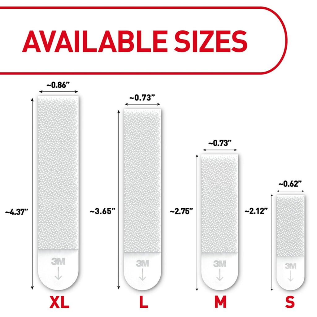 Command 20 lb X-Large Picture Hanging Strips, 16 Pairs White Command Strips Heavy Duty Picture Hanger