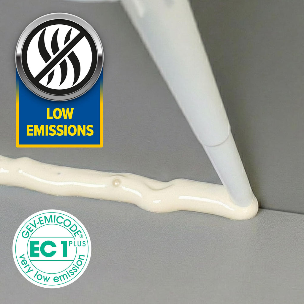 Dryzone Silicone Sealant White Anti Mould (310ml) - Premium Sanitary-Grade