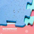 kidoola Foam Baby Play Mat (29x29cm) – Thick & Soft EVA Foam Interlocking Floor Tile Matting for Children – Large Multi Colour, Safe & Comfortable 7mm Thick Play Flooring (27pc)