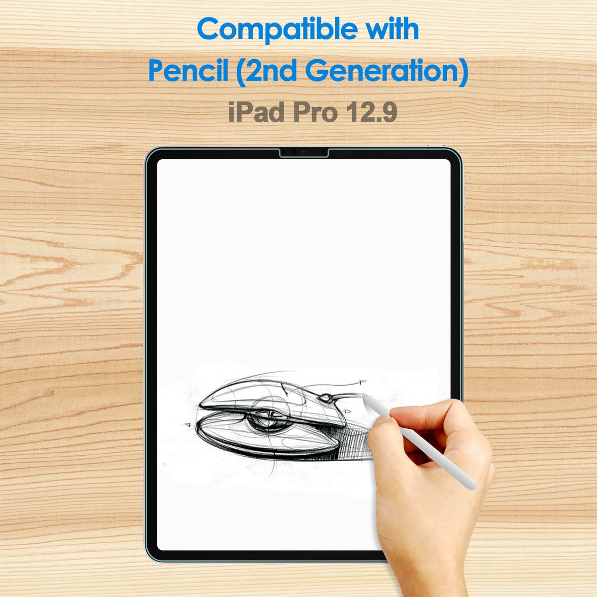 JETech Screen Protector for iPad Air 11" M4/M3/M2, 2-Pack