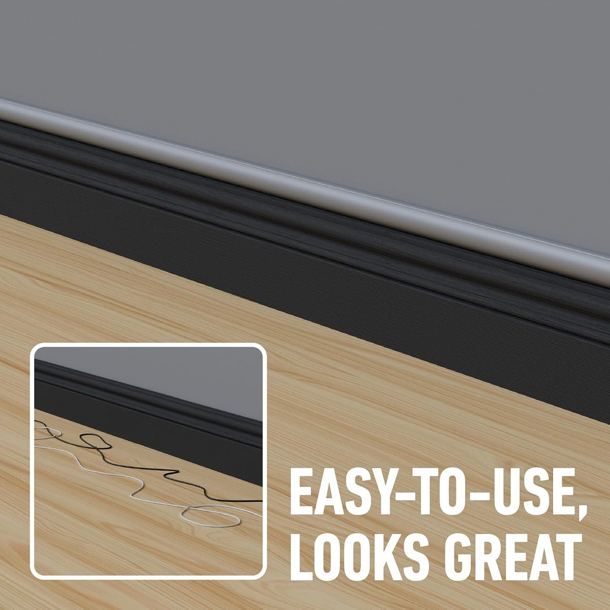 D-Line 30x15mm Cable Trunking 4m Multipack, Half Round Profile, Self-Adhesive Wire Cover, Paintable Cable Management - 10x 30mm (W) x 15mm (H) x 40cm Lengths and Accessories - Aluminium-Effect