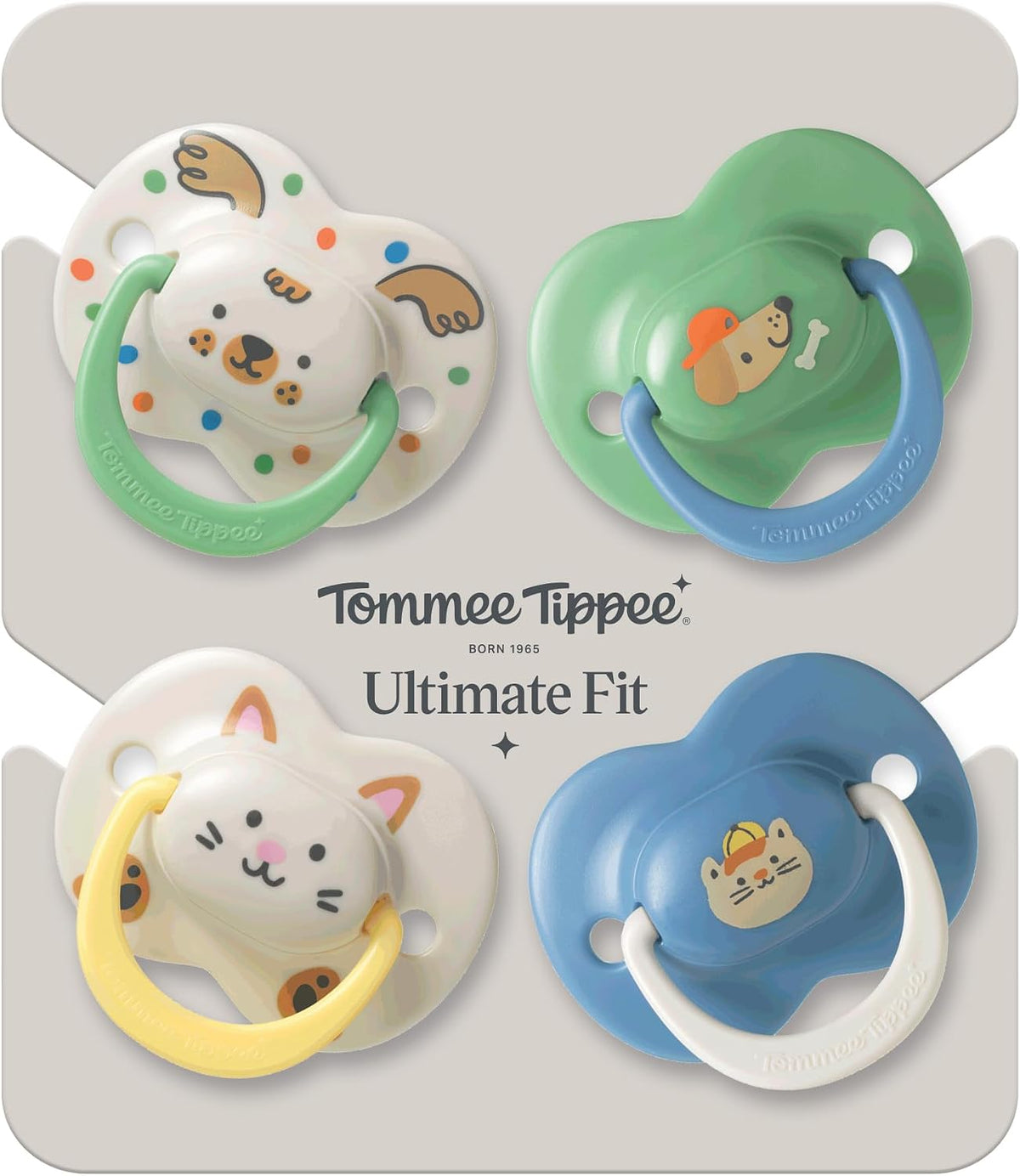 Tommee Tippee Ultimate Fit Orthodontic Dummy 18-36m Silicone Pack of 4