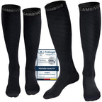 CAMBIVO Compression Socks for Women & Men 2 Pairs, Travel Flight Socks