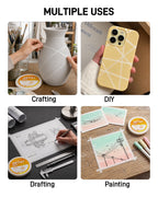 JusArt Artist Tape for Watercolor Paper, 1/2 inch Wide 200FT Long