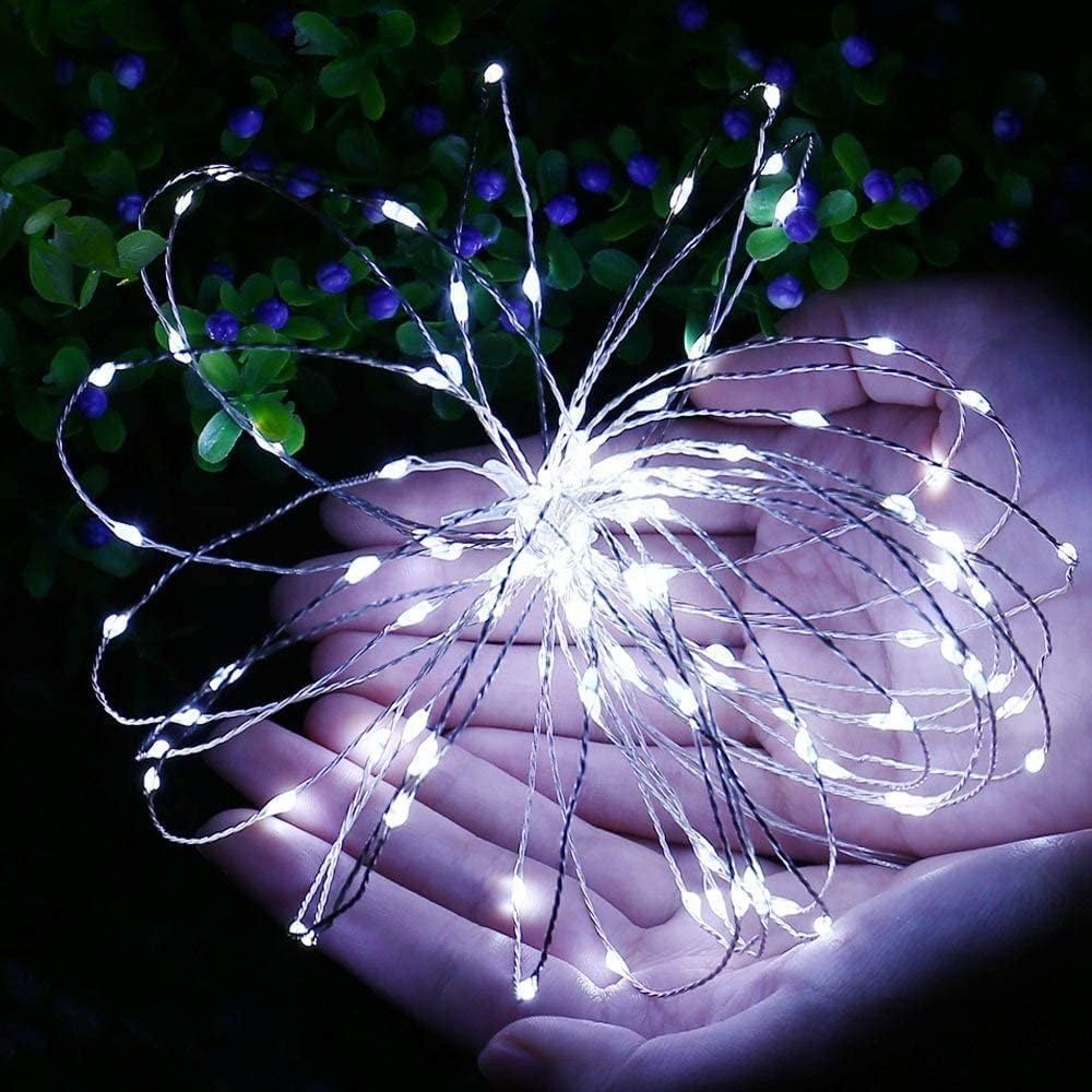 Joomer Solar Fairy Lights, 2-Pack Total 80FT 240LED Lights, Warm White