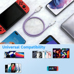 2Pack 1.8M iphone Charger Cable [Apple MFi Certified] 6 Foot, 2.4A Lightning to USB Fast Charging Lead for iPhone 14 13 12 11 Pro Max XS XR X 8 7 6 Plus 5, iPad and iPod
