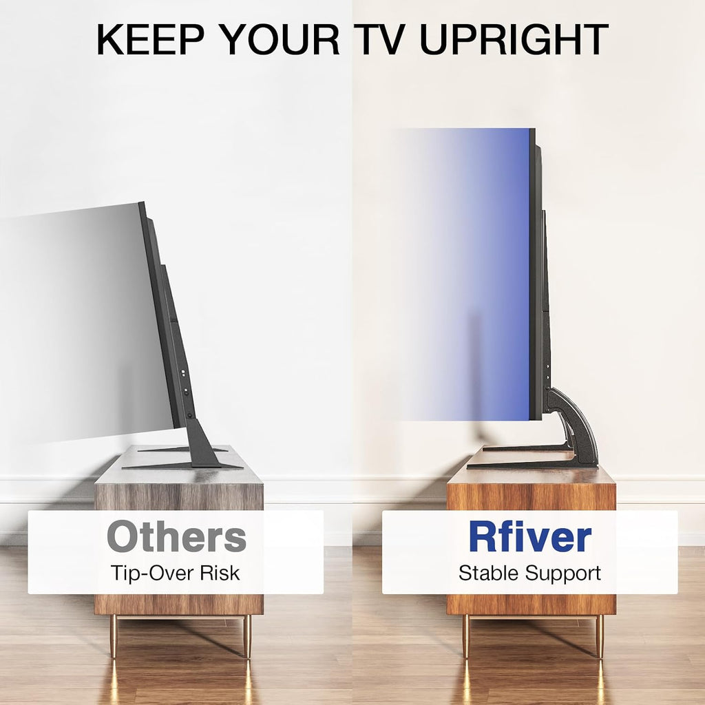 RFIVER Universal TV Stand Legs for 20 to 65 inch LCD/LED/OLED/Plasma TVs