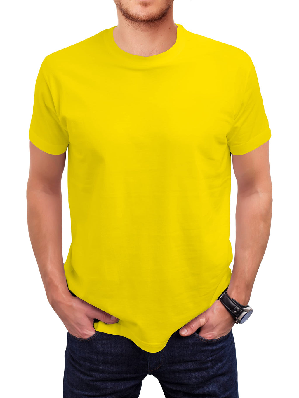 Love My Fashions Mens Plain T Shirt Crew Neck & Short Sleeve Cotton Tops for Men