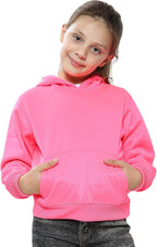A2Z 4 Kids Girls Boys Plain Sweatshirt Tie Dye Pullover Shirt Fleece Hooded Jumper PE School Warm Coats Long Sleeve Top New Casual Fashion for Childrens Unisex Age 2-13 Years