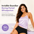 MOLLIS Disposable Period Pants Heavy Flow, Postpartum Underwear L/XL 16 Ct