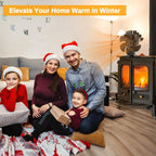 JossaColar Log Burner Fan Silent Operation | 6-Blade Stove Fans Log Burners | Wood Burner Fans Heat Powered | Fan for Wood Burning Stove | Fireplace Accessories Tools