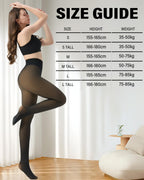 HOWIN Fleece Lined Tights Winter Thermal Tights for Women Fake Translucent