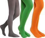 EVERSWE 3-Pack Girls Microfiber Tights Multiple Colors