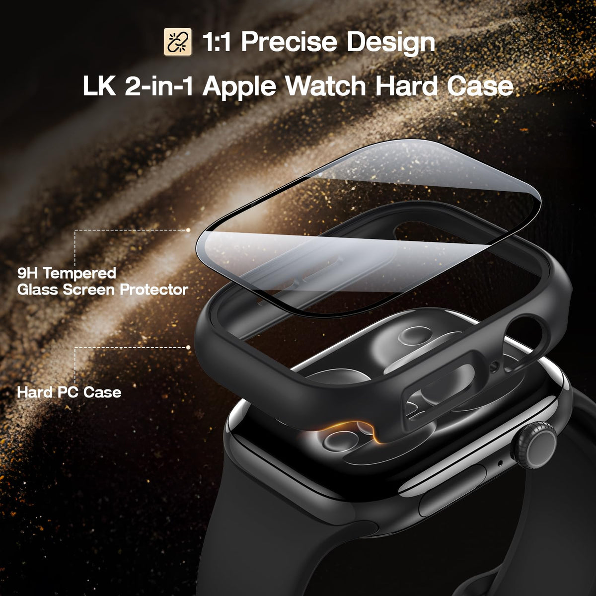 LK 6 Pack Screen Protector for Apple Watch Series 9 8 7 41mm/Series SE 6 5 4 40mm, Screen Protector Compatible for Apple Watch 40/41mm, High Definition, Bubble Free, Clear Flexible TPU Film