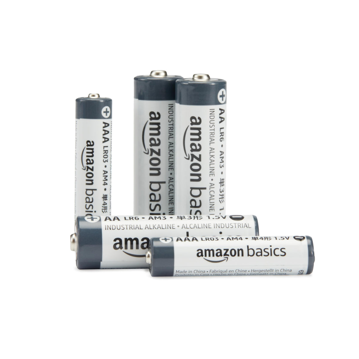 Amazon Basics 200-Pack AAA Alkaline Industrial Batteries, 1.5 Volt, 5-Year Shelf Life